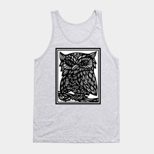 Owl, Art Print, Illustration Bird, Wall Art, Art Print Birds, Bird Artwork,  Affordable Art, Wall Decor, Home Decor, Fine Art Drawings Tank Top